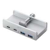 Cruxtec 4-Port Clamp-Mounted USB 3.1 Gen2 10Gbps Hub with Type-C Power Port image