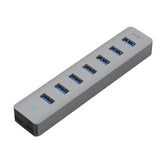 Cruxtec 7-Port USB 3.0 Hub with Type-C Power Port image
