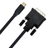 Cruxtec USB-C Male to DVI Male Cable 4K@30Hz (Black 2m) image