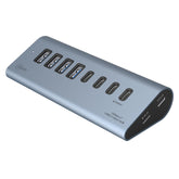 AC3-4U3C1P-SG Cruxtec USB 3.2 Gen 2 7-Port Hub with PD 60W Output (Space Grey) main product image