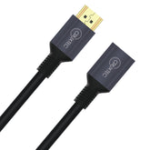 Cruxtec HDMI Male to Female Extension Cable 8K@60Hz / 4K@120Hz (Black 1m) image