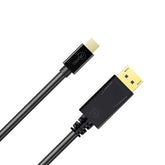 Cruxtec Mini DisplayPort to DisplayPort Cable 8K@60Hz / 4K@120Hz (Black 1m) image