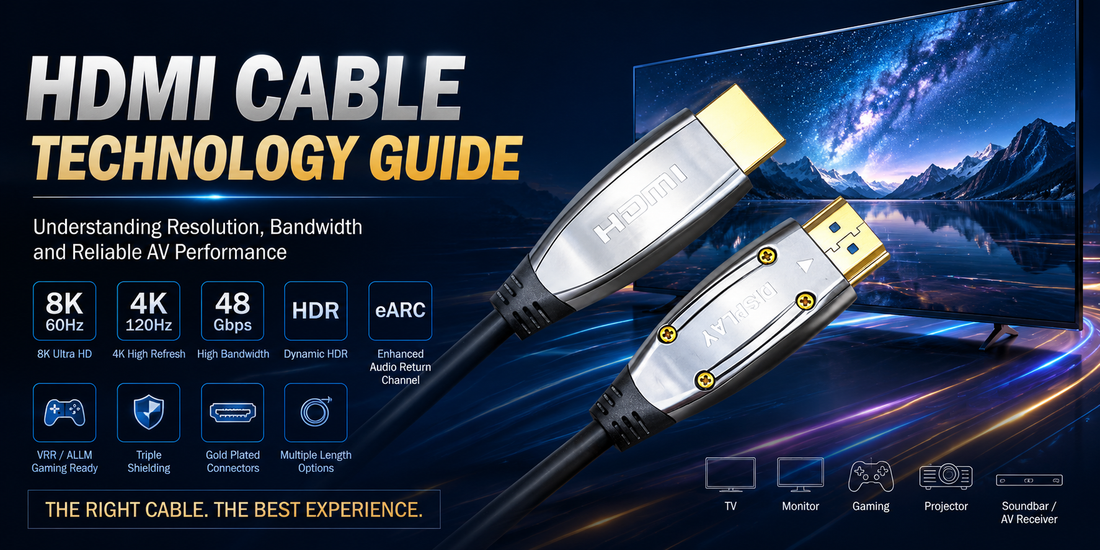 Cruxtec HDMI cable technology guide hero image for AV connectivity
