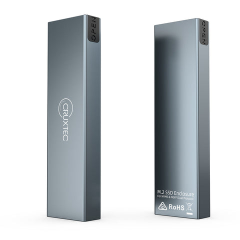 Cruxtec NVMe & NGFF Dual Protocol M.2 SSD to USB-C Enclosure 10Gbps image