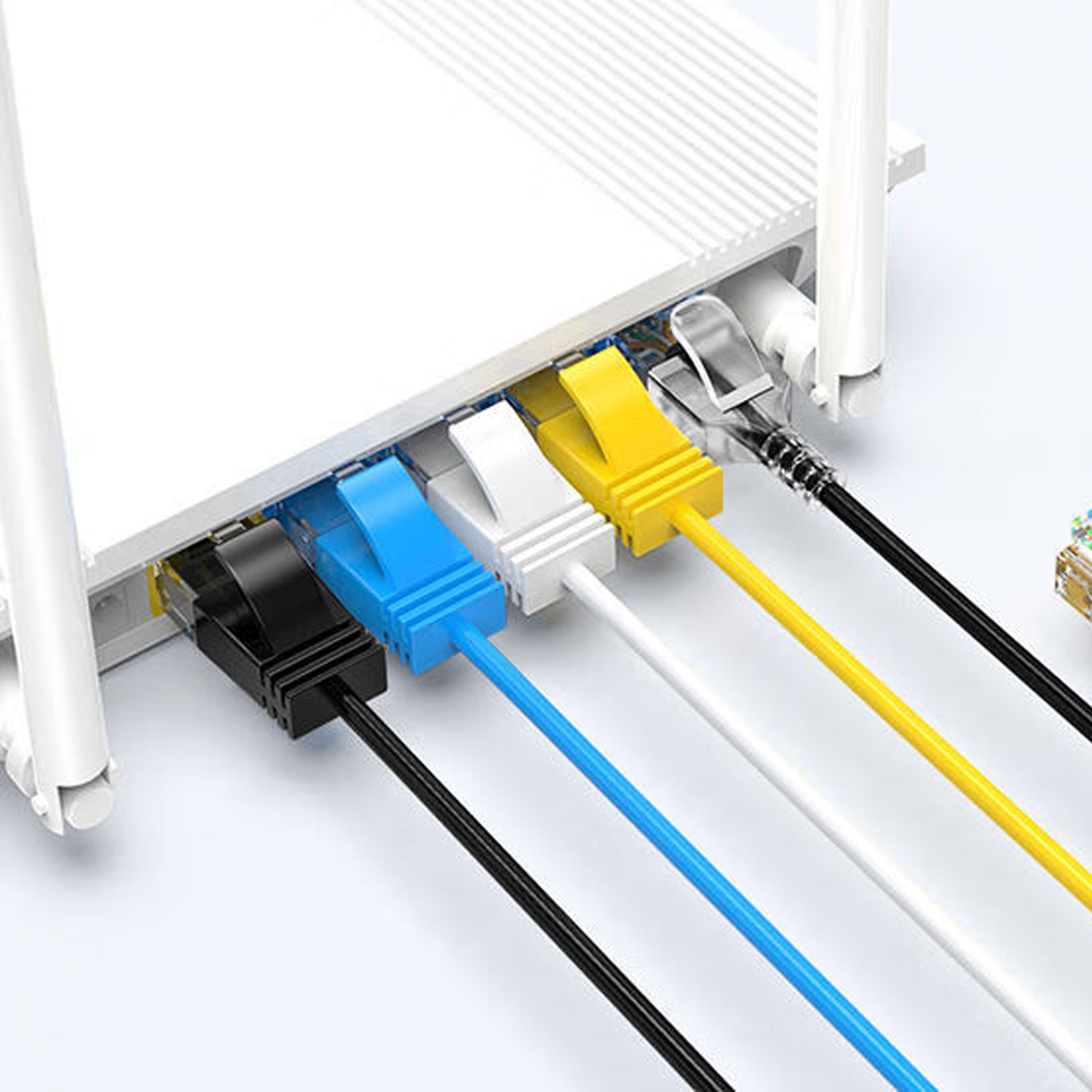 Cruxtec CAT6A UTP 10GbE Ultra-Thin Ethernet Cable (Black 1.5m) image
