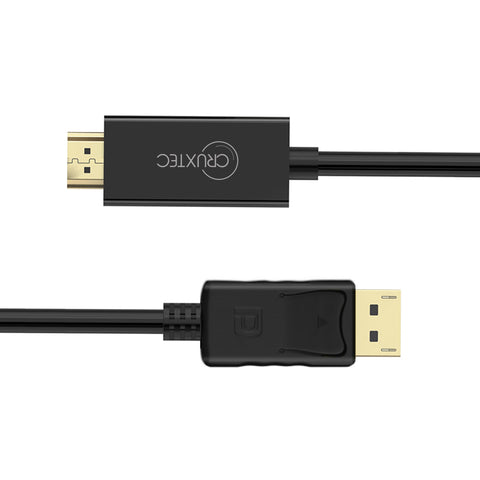Cruxtec DisplayPort to HDMI Cable 4K@30Hz (Black 5m) image