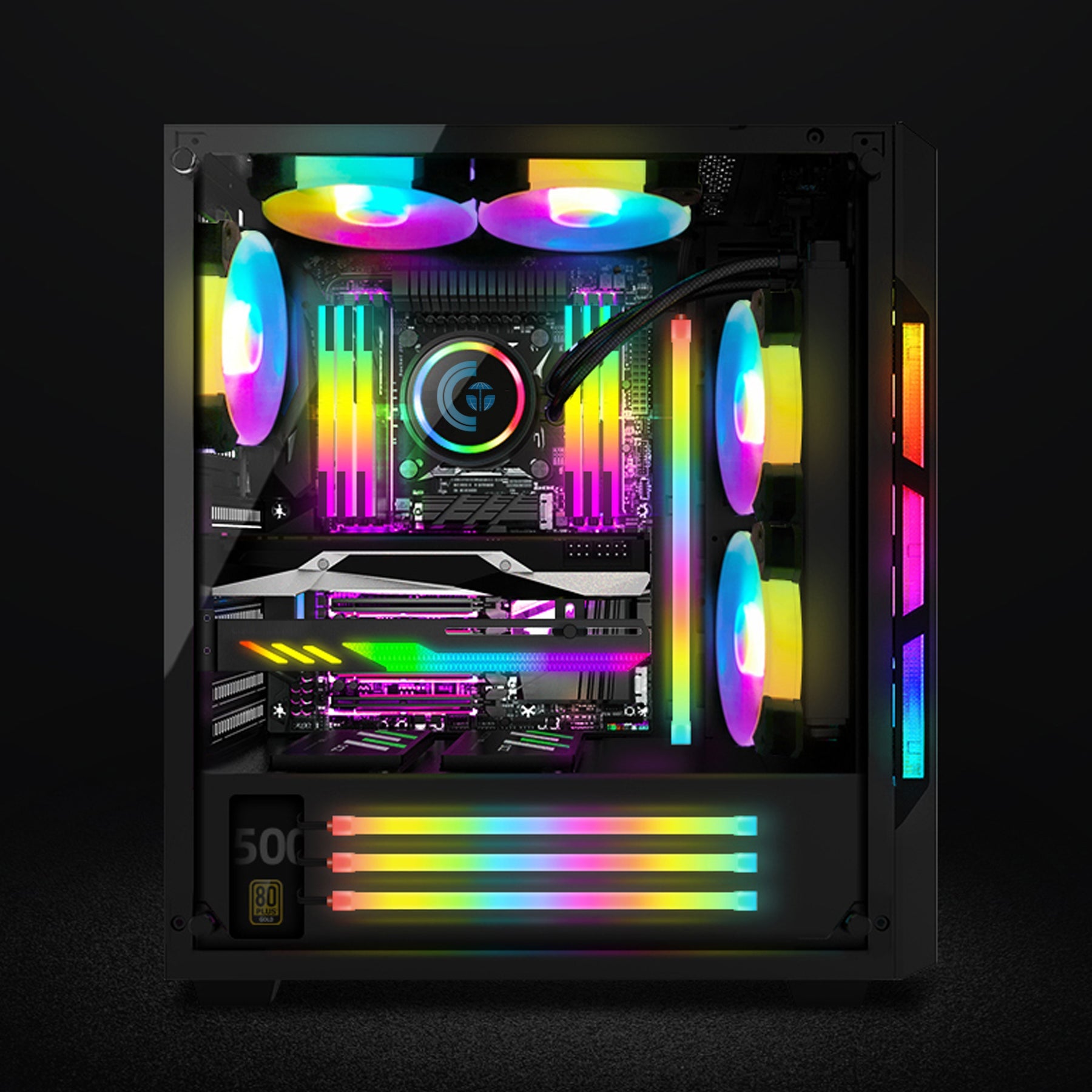 Cruxtec ARGB Silicone Light Strip ( Square Tube 40cm ) image