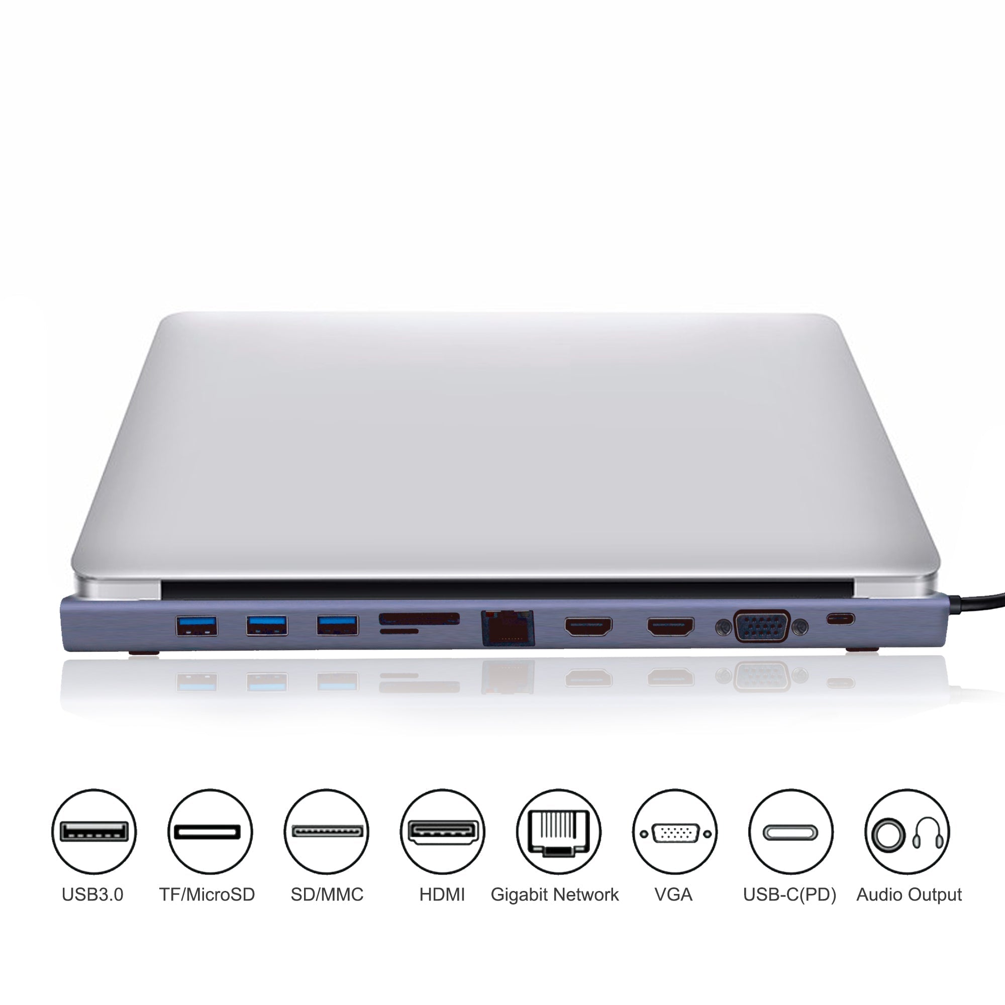 Cruxtec USB-C to HDMI Cable 4K@30Hz (Space Grey 15cm) image