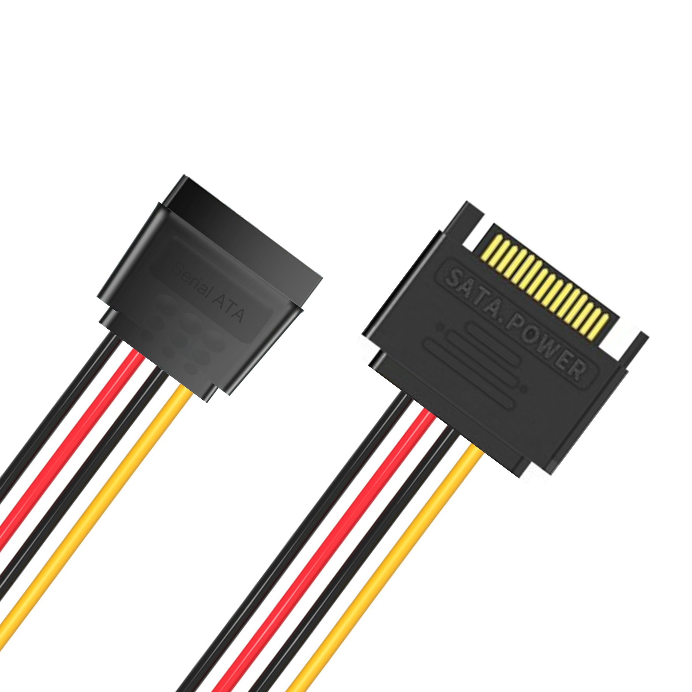 Cruxtec SATA Power Extender Cable 15pin Male to 15pin Female (20cm) image