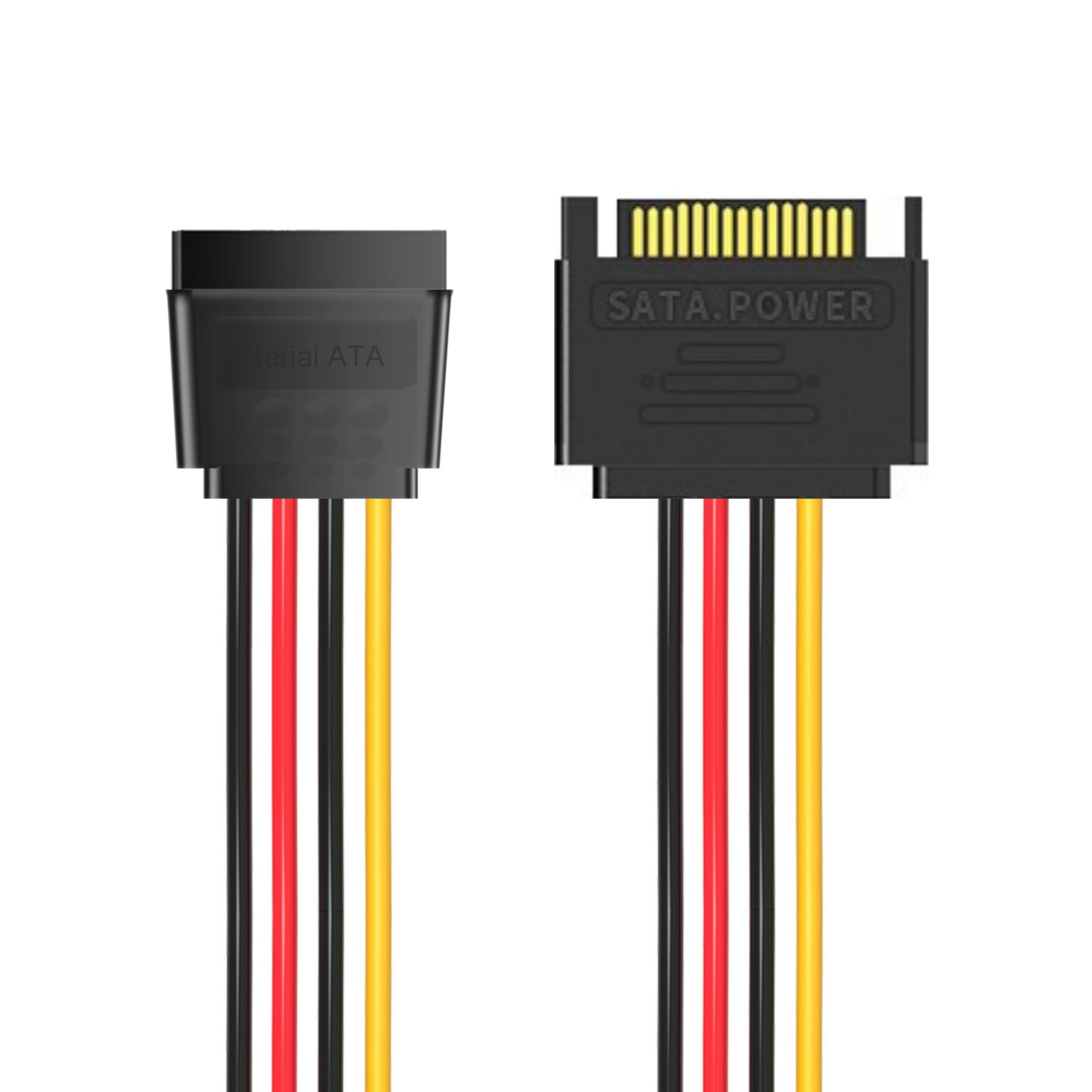 Cruxtec SATA Power Extender Cable 15pin Male to 15pin Female (20cm) image