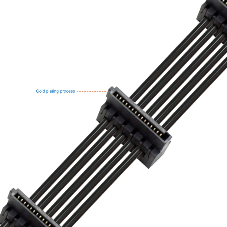 Cruxtec SATA Power Splitter Cable 15pin Male to 5 x 15pin Female 90deg (40cm) image