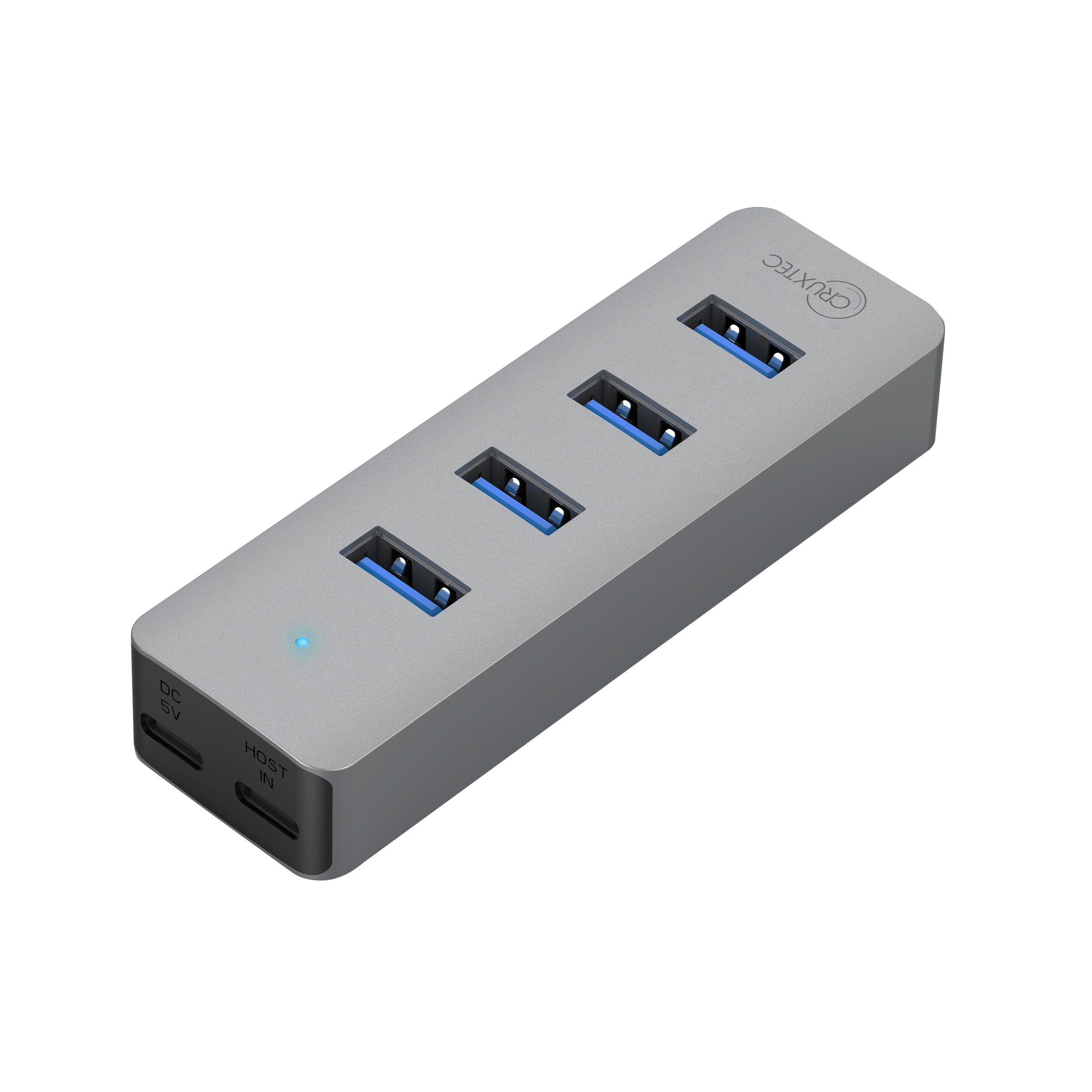 Cruxtec 4-Port USB 3.0 Hub with USB-C Power Port image