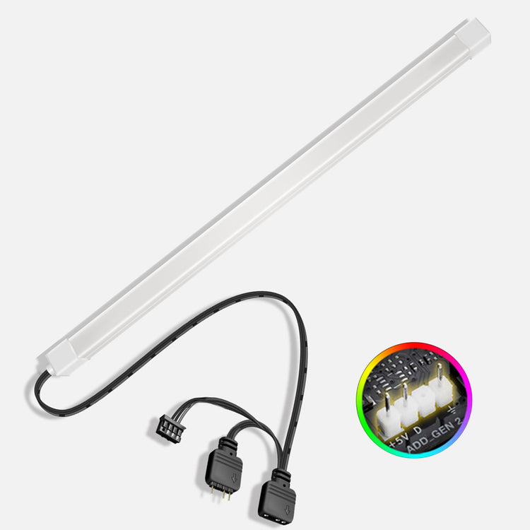 Cruxtec ARGB Silicone Light Strip ( Square Tube 40cm ) image