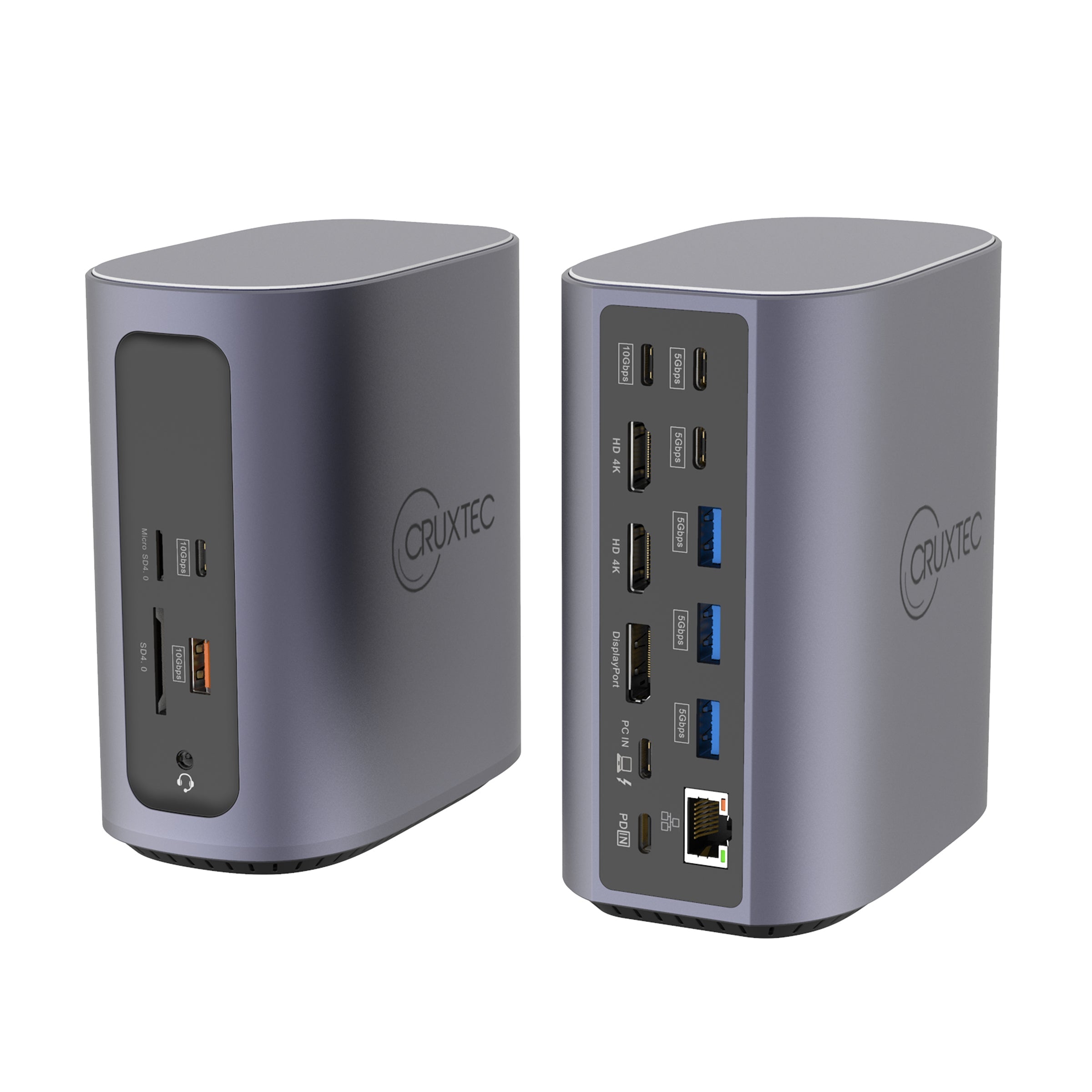 Cruxtec USB-C to DisplayPort Cable 4K@60Hz (Silver Grey 1m) image