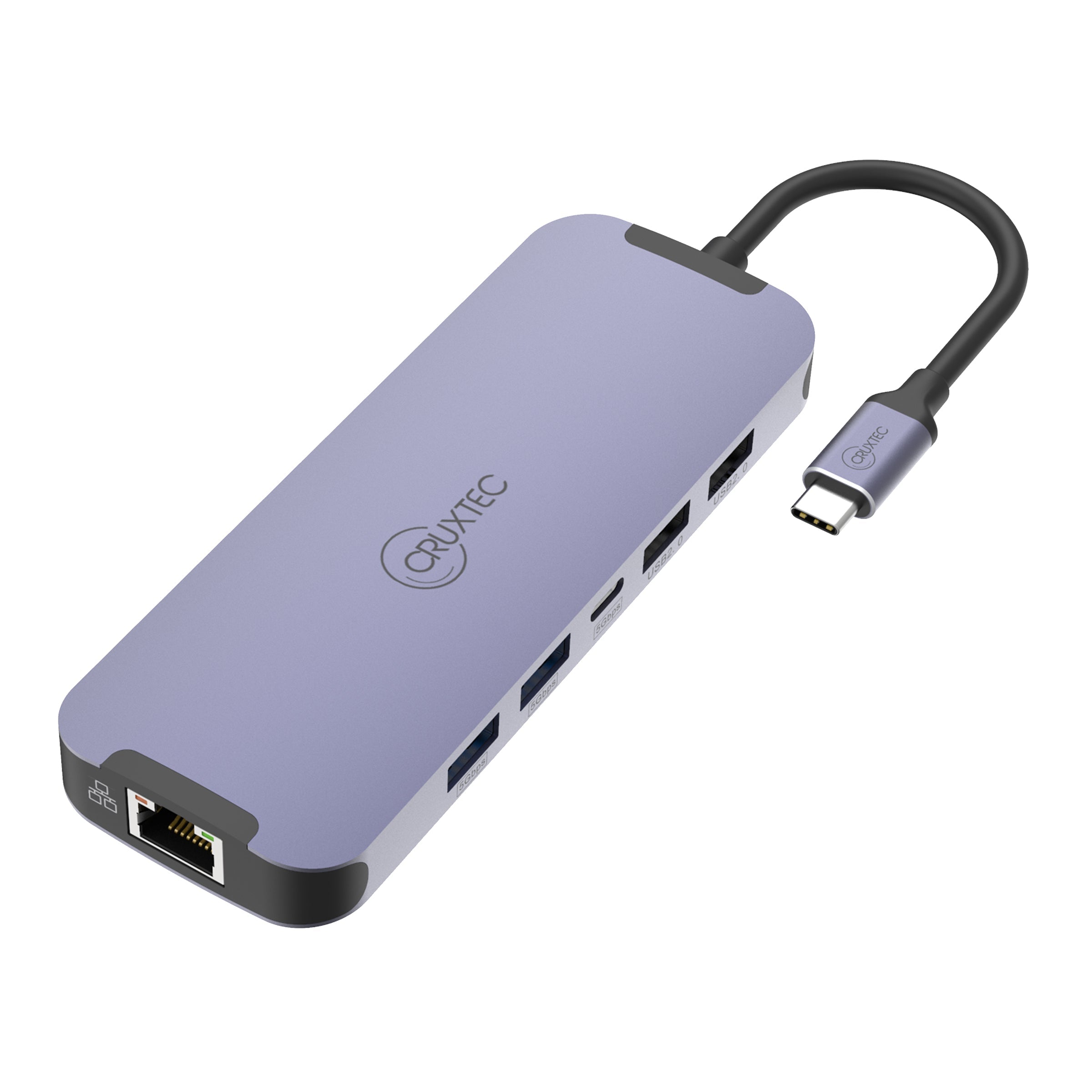 Cruxtec USB-C to DisplayPort Cable 4K@60Hz (Silver Grey 15cm) image