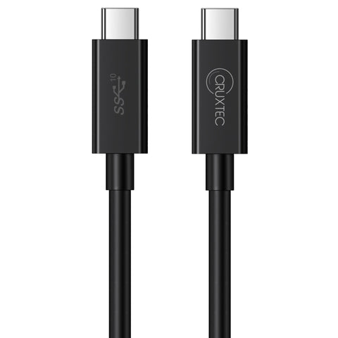 Cruxtec USB-C to USB-C Full-Feature Cable ( 240W , 10Gpbs , ) 4K@60Hz (1m) image