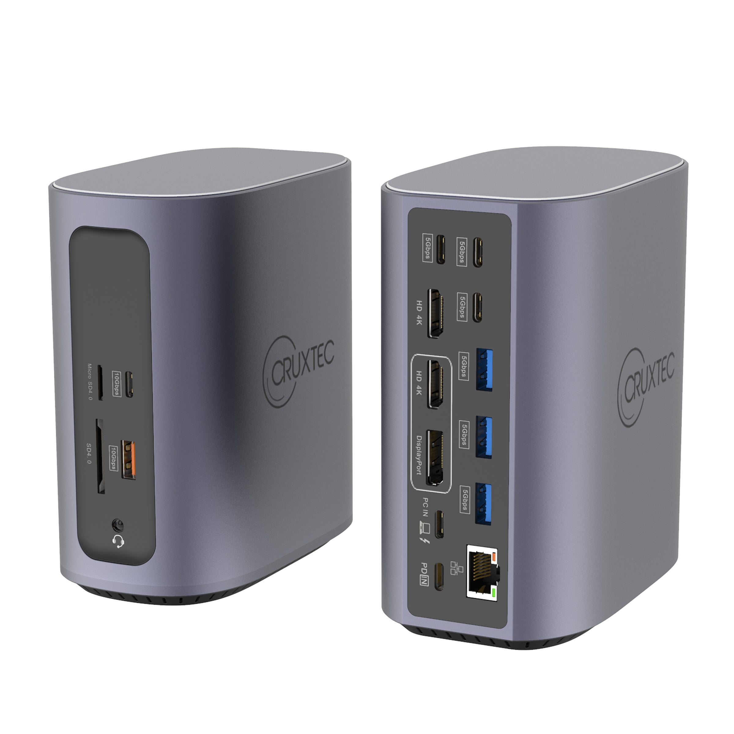 Cruxtec Universal 17-in-1 DisplayLink USB-C Multifunctional Docking Station image