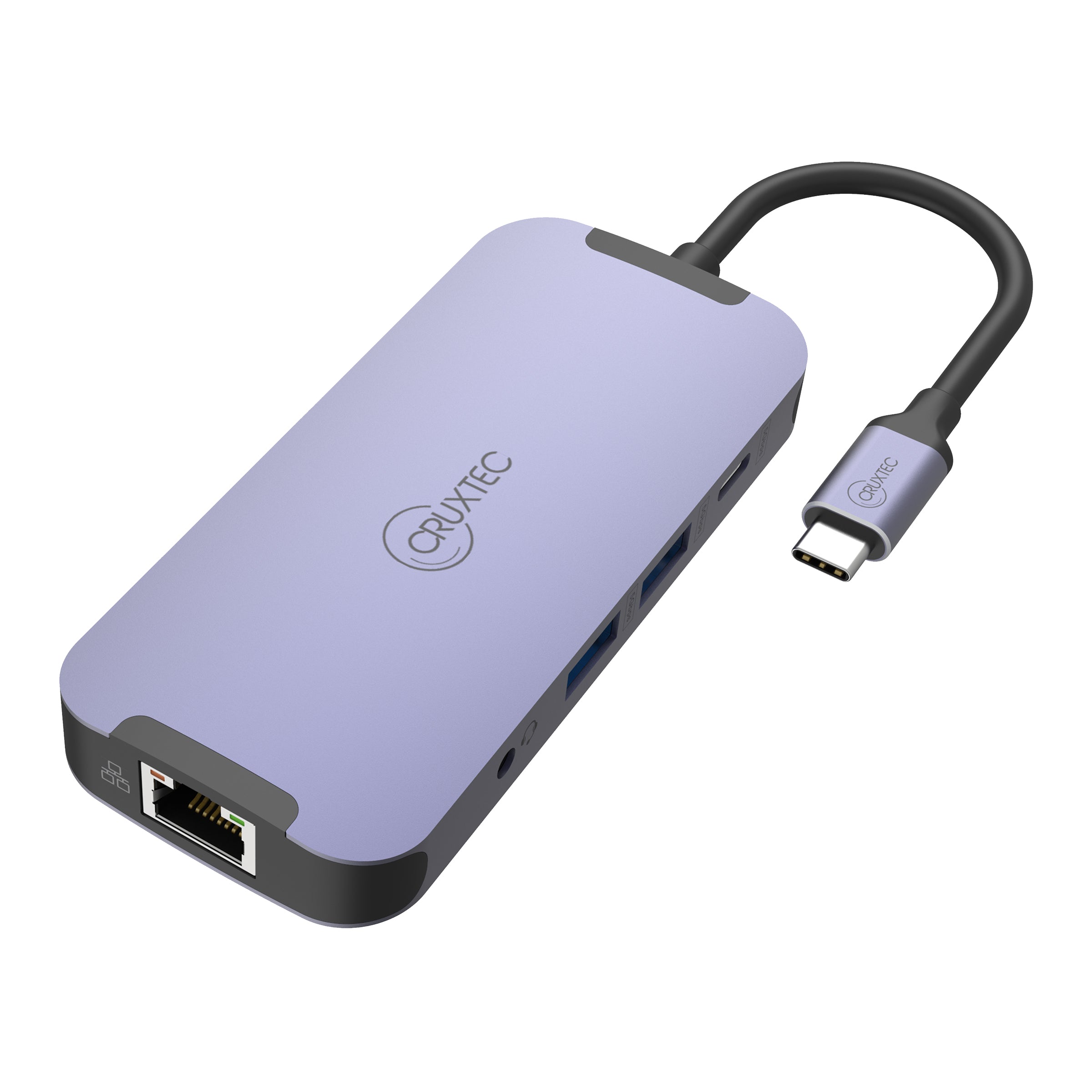 Cruxtec USB-C to DisplayPort Cable 4K@60Hz (Silver Grey 15cm) image