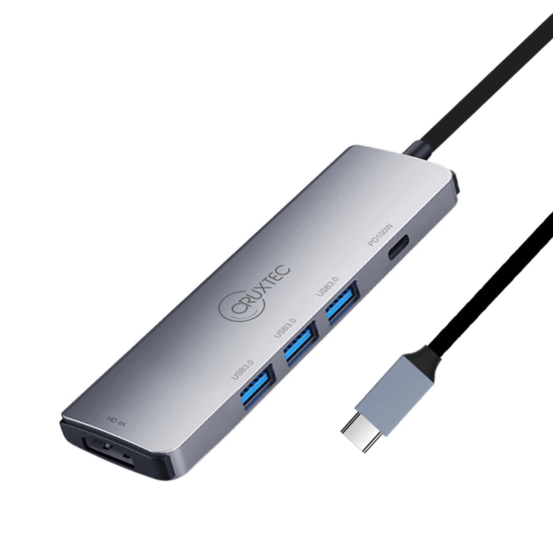 Cruxtec 5-in-1 USB-C Mini Dock with HDMI Output image