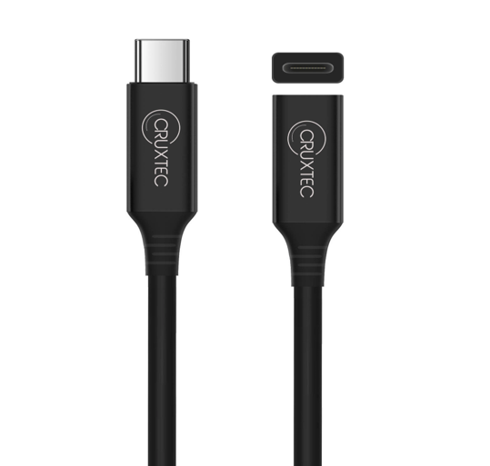 Cruxtec USB-C Male to USB-C Female Extension Cable 4K@60Hz (50cm) image