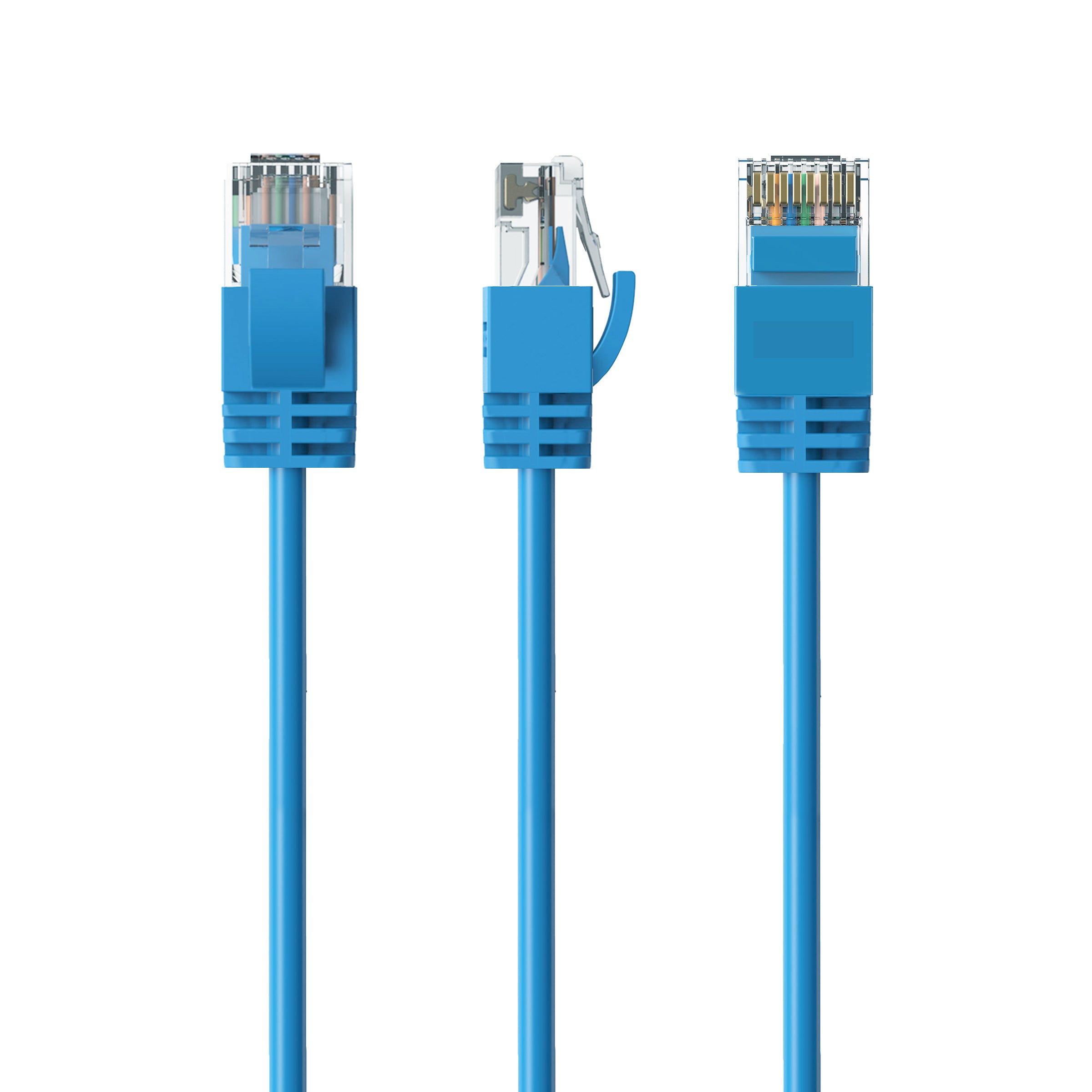 Cruxtec CAT6A UTP 10GbE Ultra-Thin Ethernet Cable (Blue 30cm) image