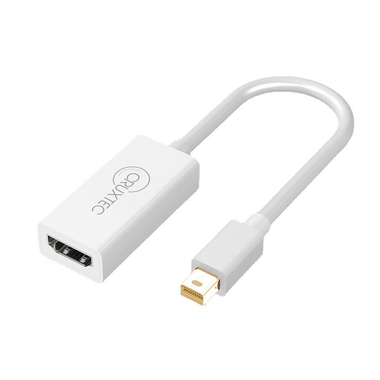 Cruxtec Mini DisplayPort Male to HDMI Female Cable Adapter 4K@30Hz (20cm) image