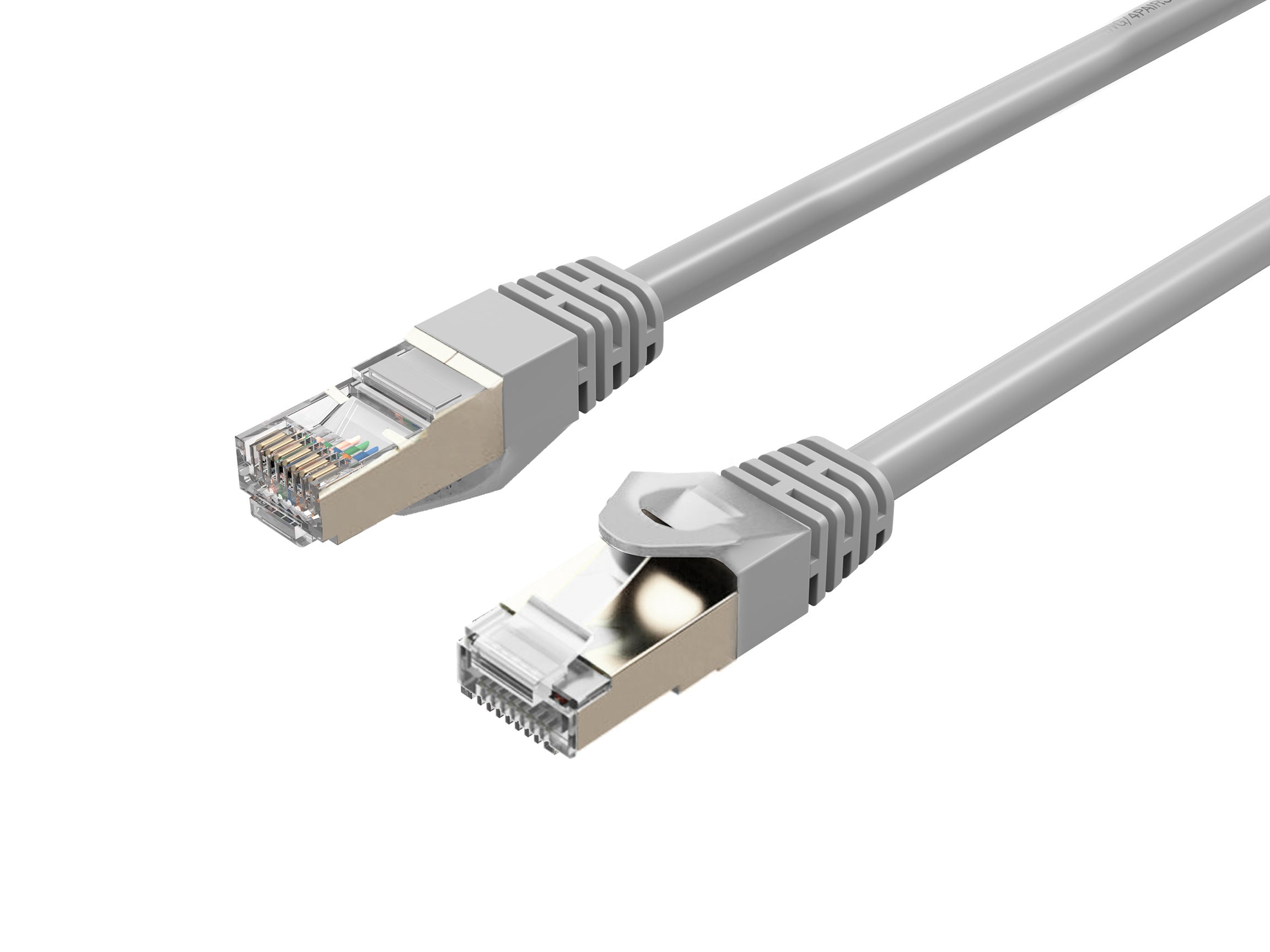 Cruxtec CAT7 SF/FTP 10GbE Shielded Ethernet Cable (White 1m) image