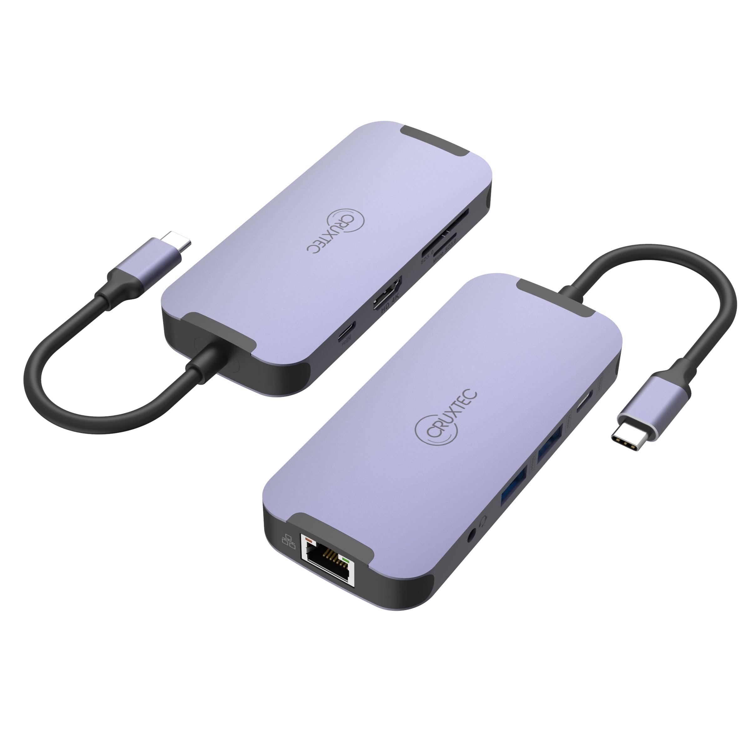 Cruxtec USB-C to DisplayPort Cable 4K@60Hz (Silver Grey 15cm) image