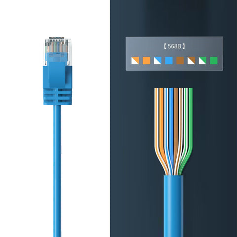 Cruxtec CAT6A UTP 10GbE Ultra-Thin Ethernet Cable (Blue 20m) image