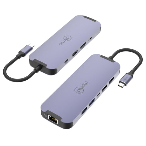 Cruxtec USB-C to DisplayPort Cable 4K@60Hz (Silver Grey 15cm) image
