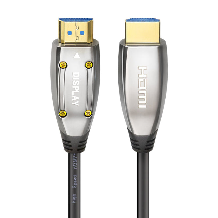 Cruxtec Ultra High-Speed Active Optical Fiber HDMI Cable 48Gbps 8K@60Hz / 4K@120Hz (Black&silvery 10m) image