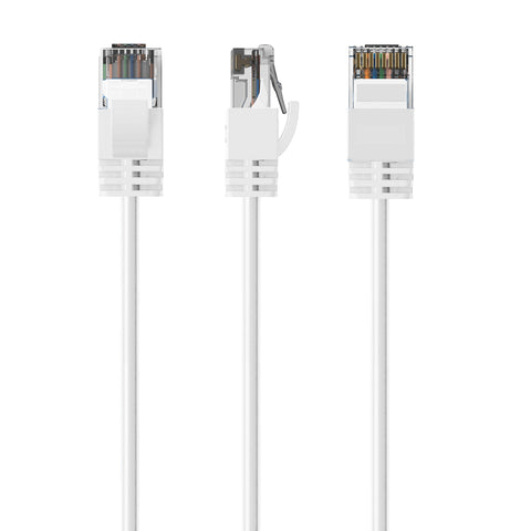 Cruxtec CAT6A UTP 10GbE Ultra-Thin Ethernet Cable (White 10m) image