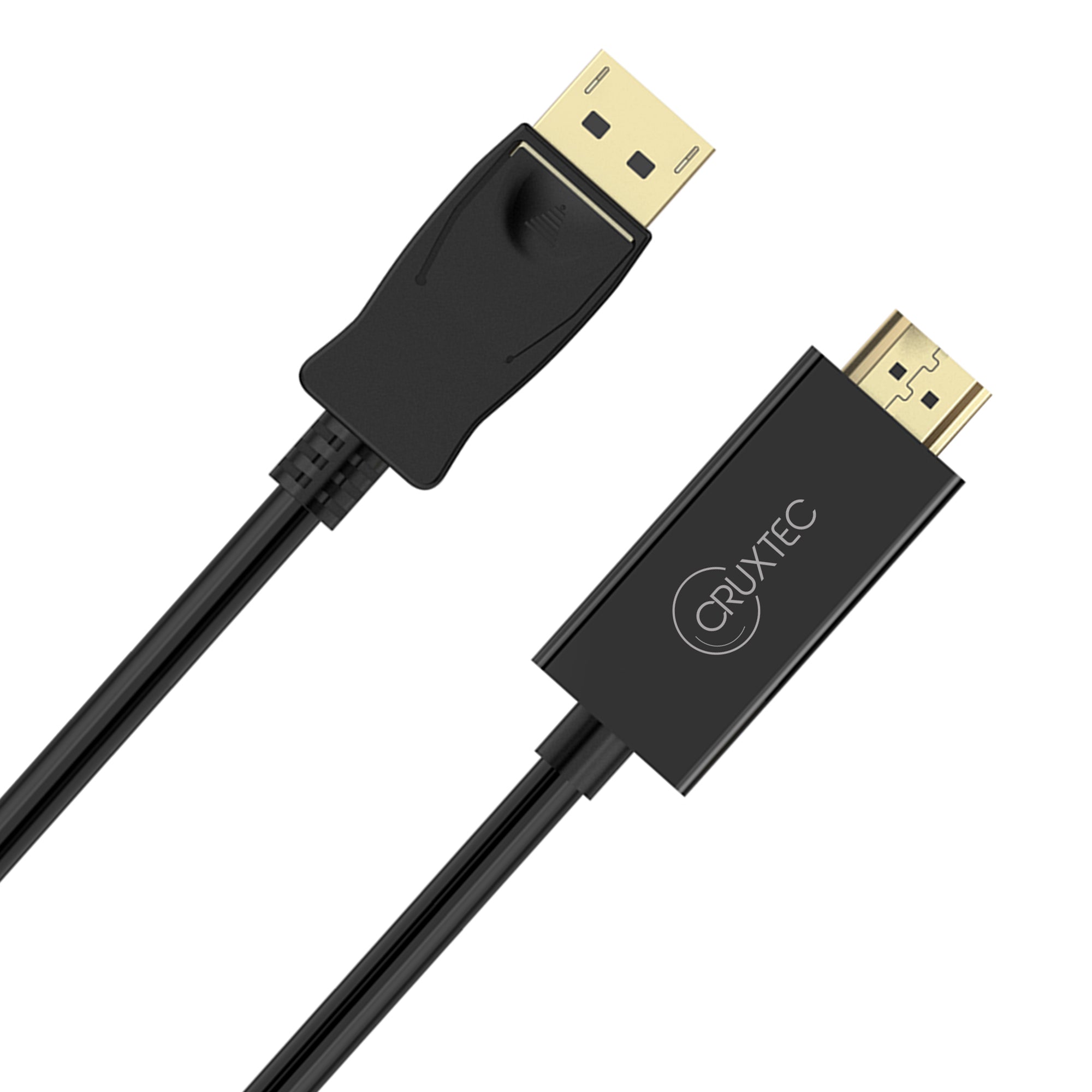 Cruxtec DisplayPort to HDMI Cable 4K@30Hz (Black 1m) image
