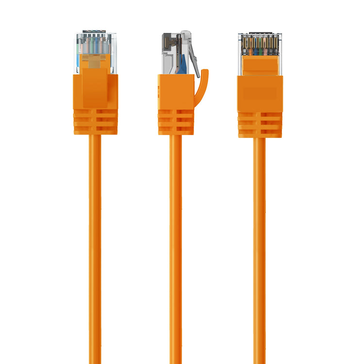 Cruxtec CAT6A UTP 10GbE Ultra-Thin Ethernet Cable (Orange 1.5m) image
