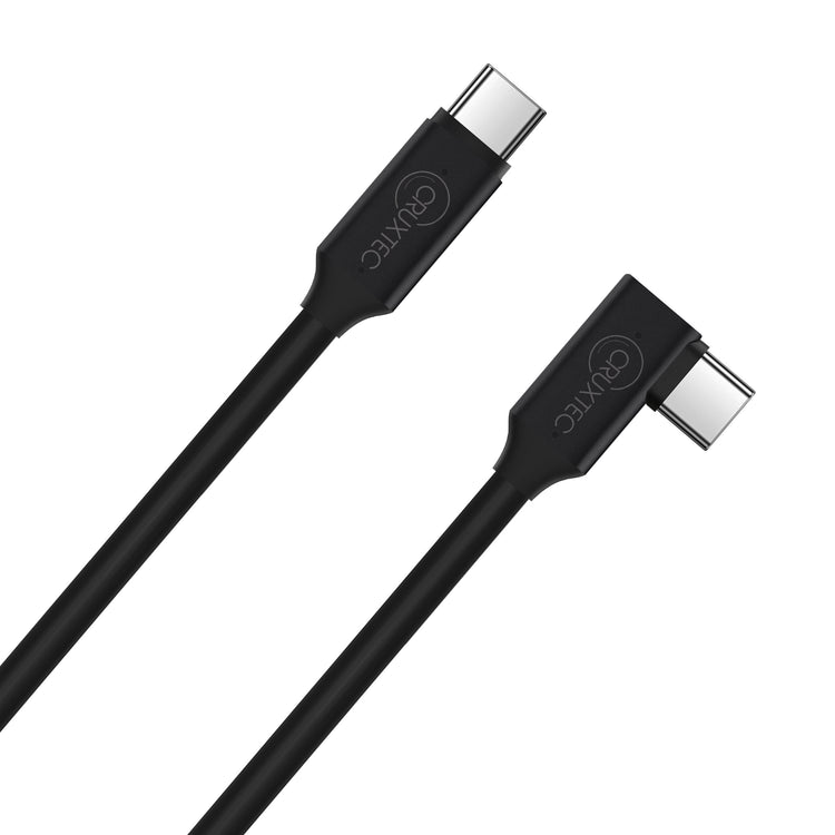 Cruxtec Optical Fiber Right-Angle USB-C to USB-C VR Link Cable (Black 5m) image