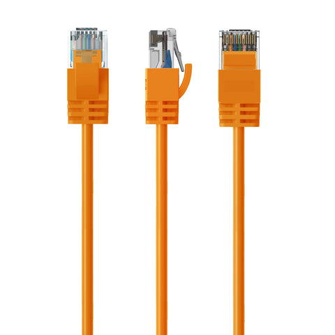 Cruxtec CAT6A UTP 10GbE Ultra-Thin Ethernet Cable (Orange 1m) image