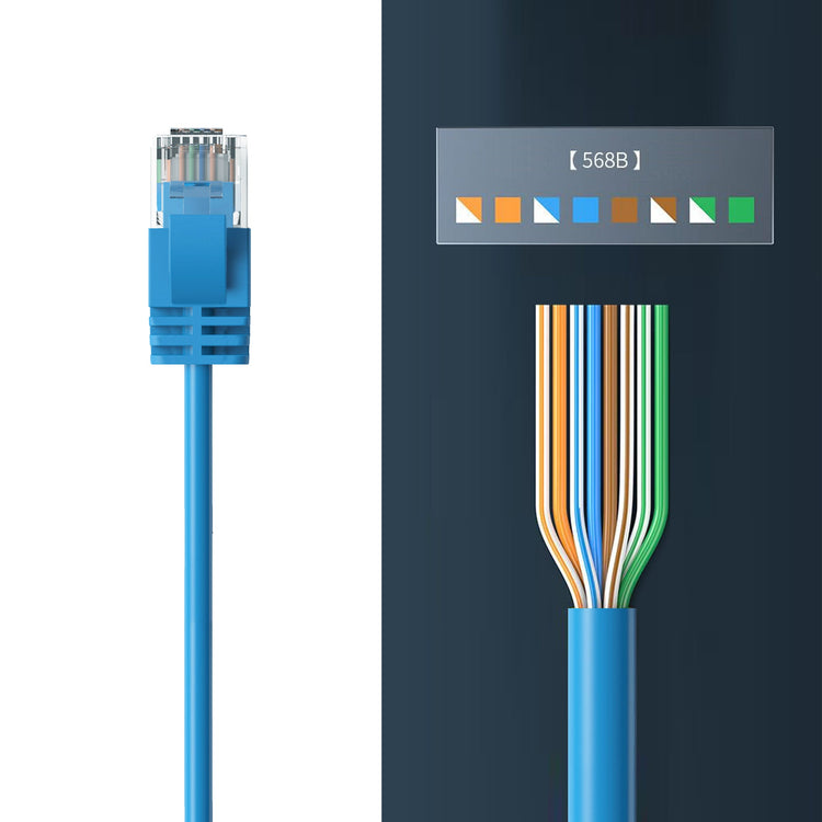 Cruxtec CAT6A UTP 10GbE Ultra-Thin Ethernet Cable (Blue 2m) image