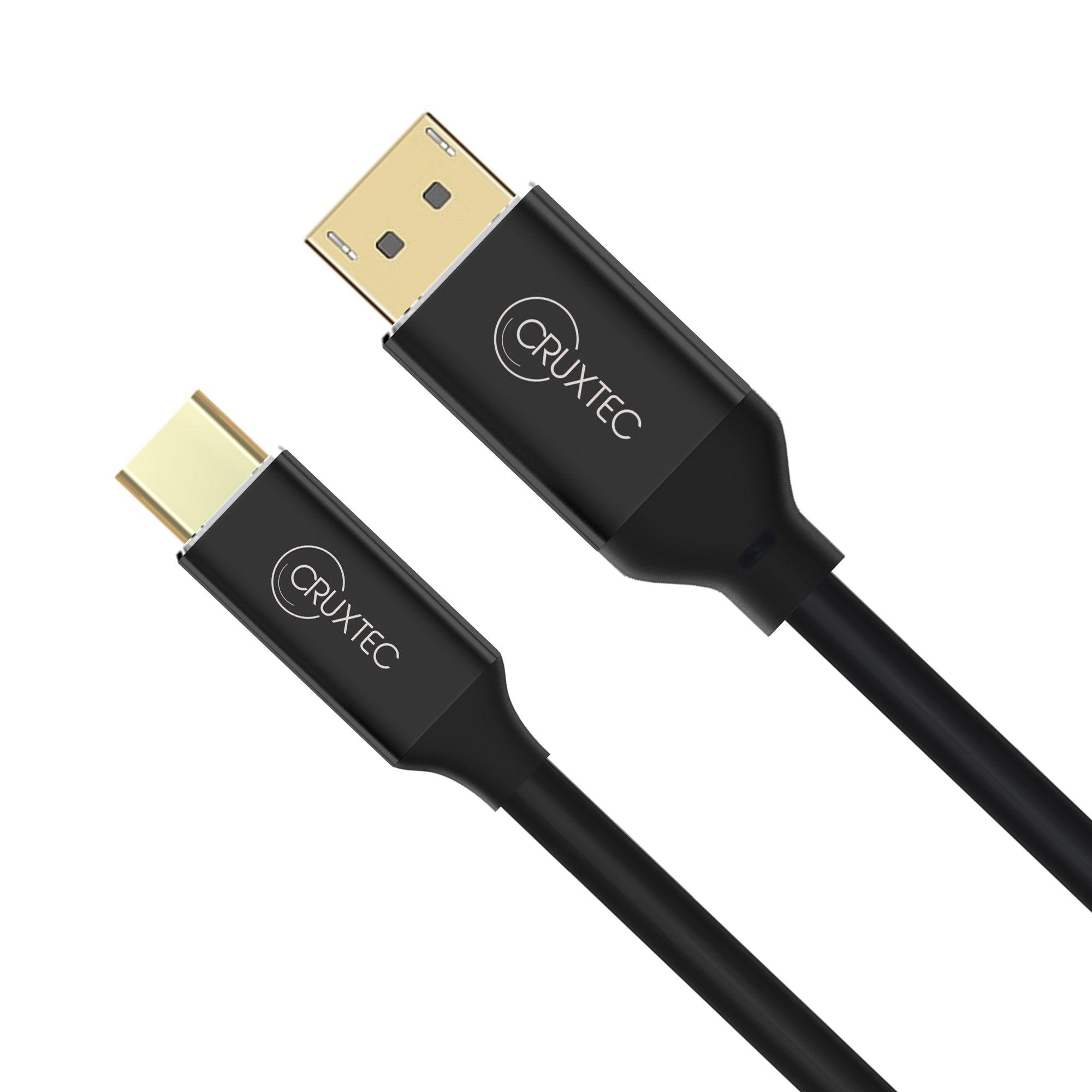Cruxtec USB-C to DisplayPort Cable 8K@60Hz / 4K@120Hz (Black 1m) image