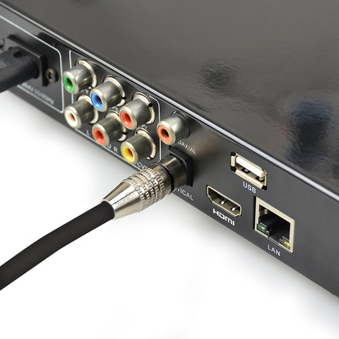 Cruxtec Optical Fiber Toslink Digital Audio Cable (1m) image