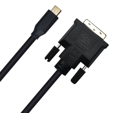 Cruxtec USB-C Male to DVI Male Cable 4K@30Hz (Black 2m) image