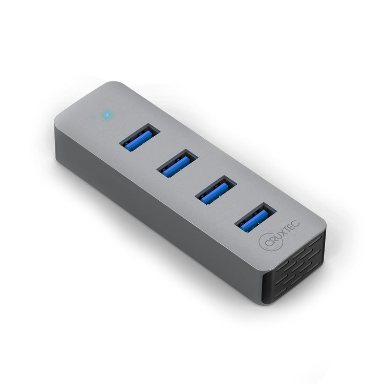 Cruxtec 4-Port USB 3.0 Hub with USB-C Power Port image