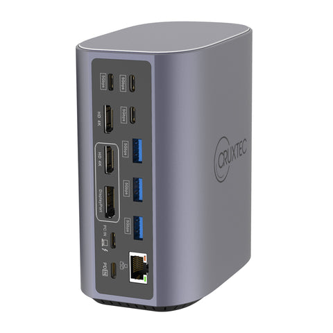 Cruxtec Universal 17-in-1 DisplayLink USB-C Multifunctional Docking Station image