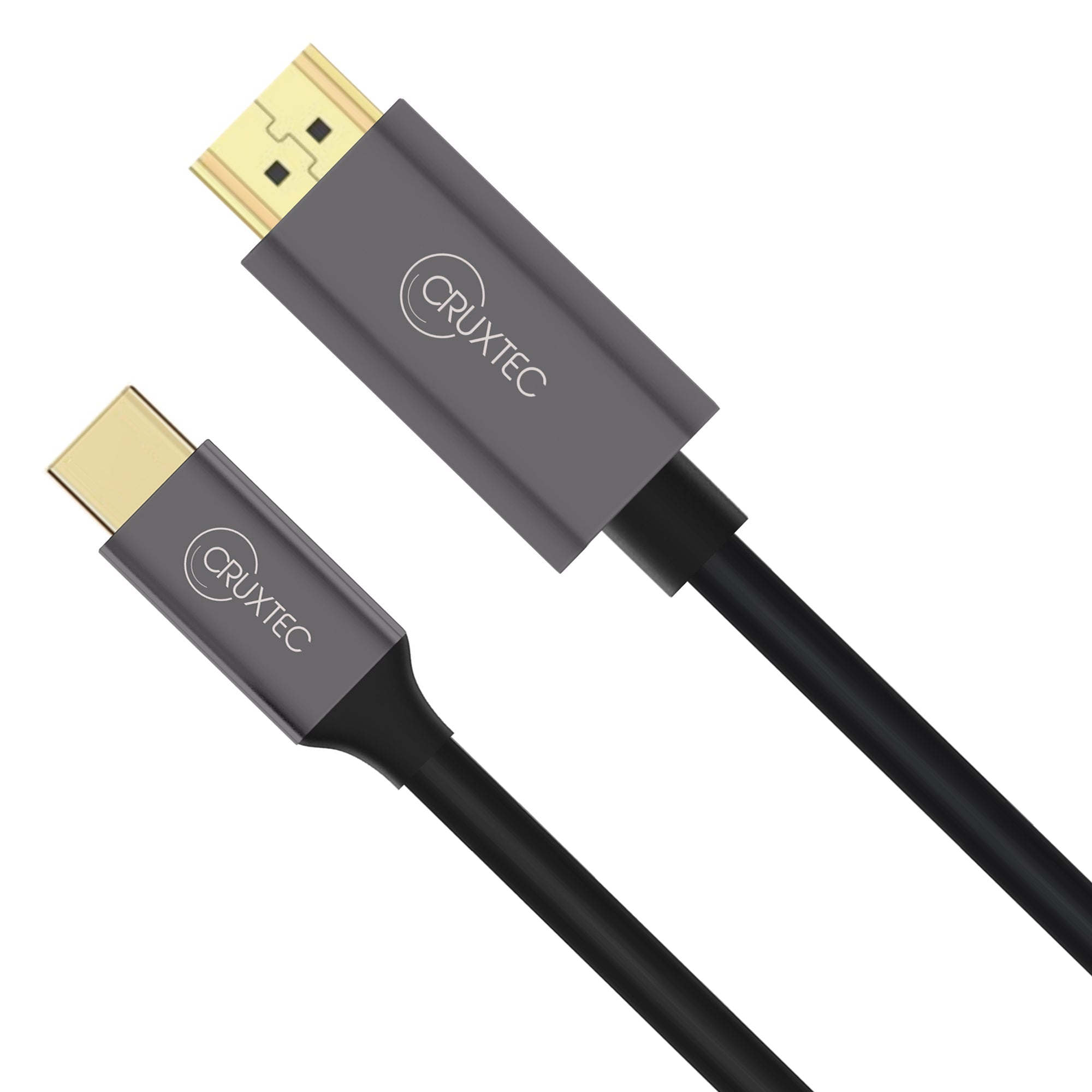 Cruxtec USB-C to HDMI Cable 8K@60Hz / 4K@120Hz (Black 1m) image