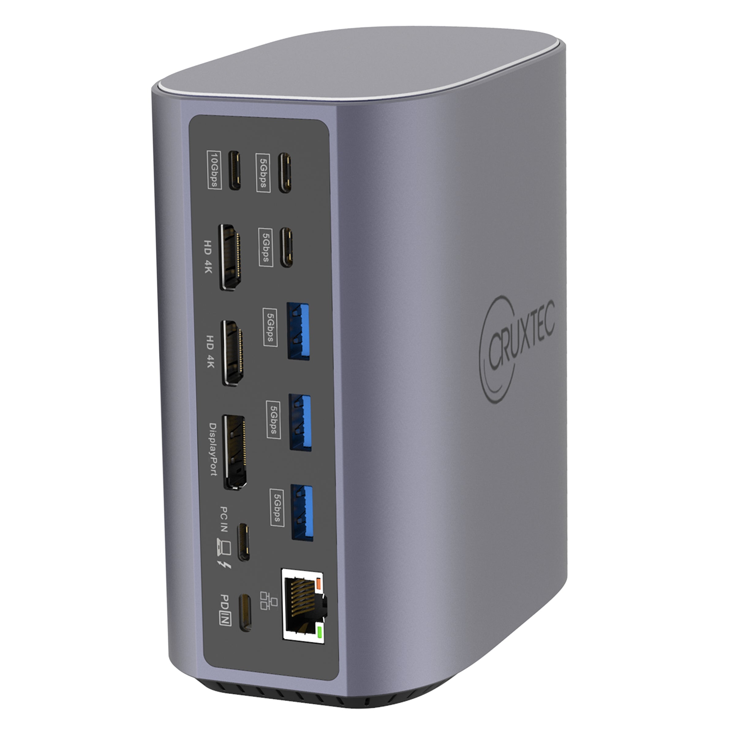 Cruxtec USB-C to DisplayPort Cable 4K@60Hz (Silver Grey 1m) image
