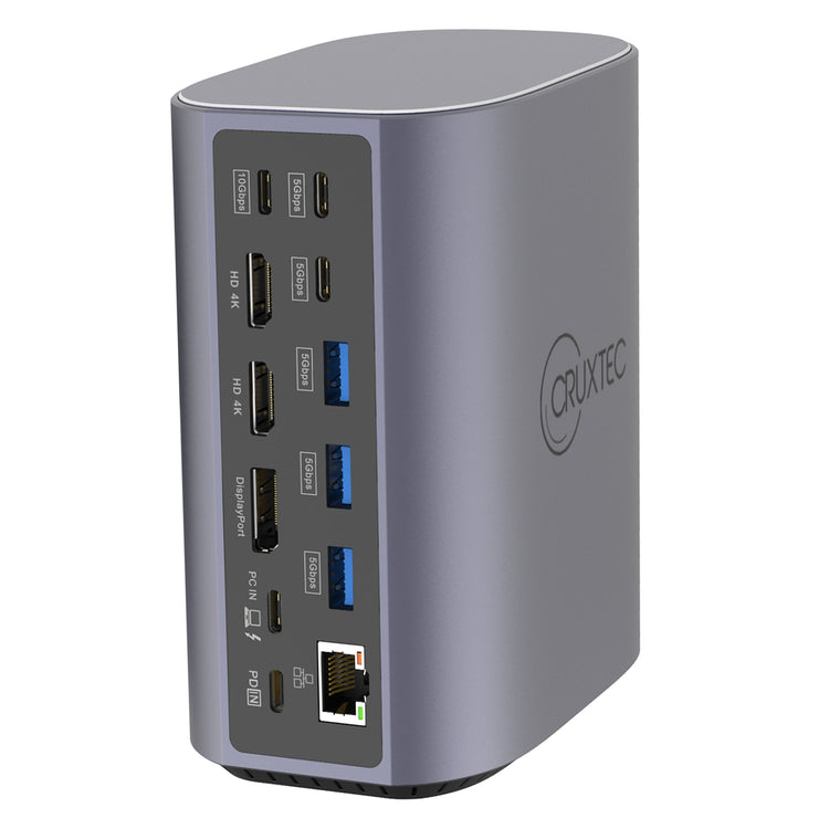 Cruxtec USB-C to DisplayPort Cable 4K@60Hz (Silver Grey 1m) image