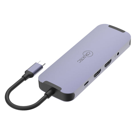 Cruxtec USB-C to DisplayPort Cable 4K@60Hz (Silver Grey 15cm) image