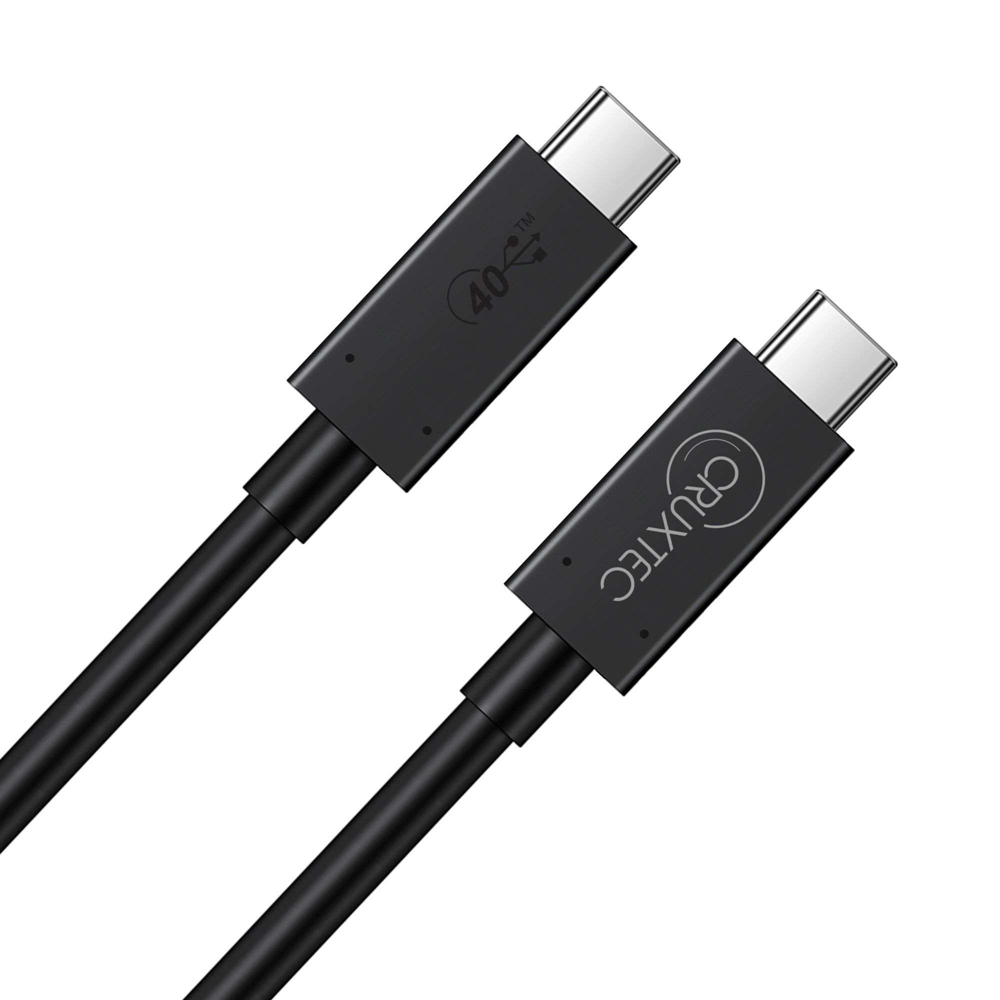 Cruxtec USB4 USB-C Full-Feature Coaxial Cable ( 240W , 40Gpbs , ) 8K@60Hz / 4K@120Hz (2m) image