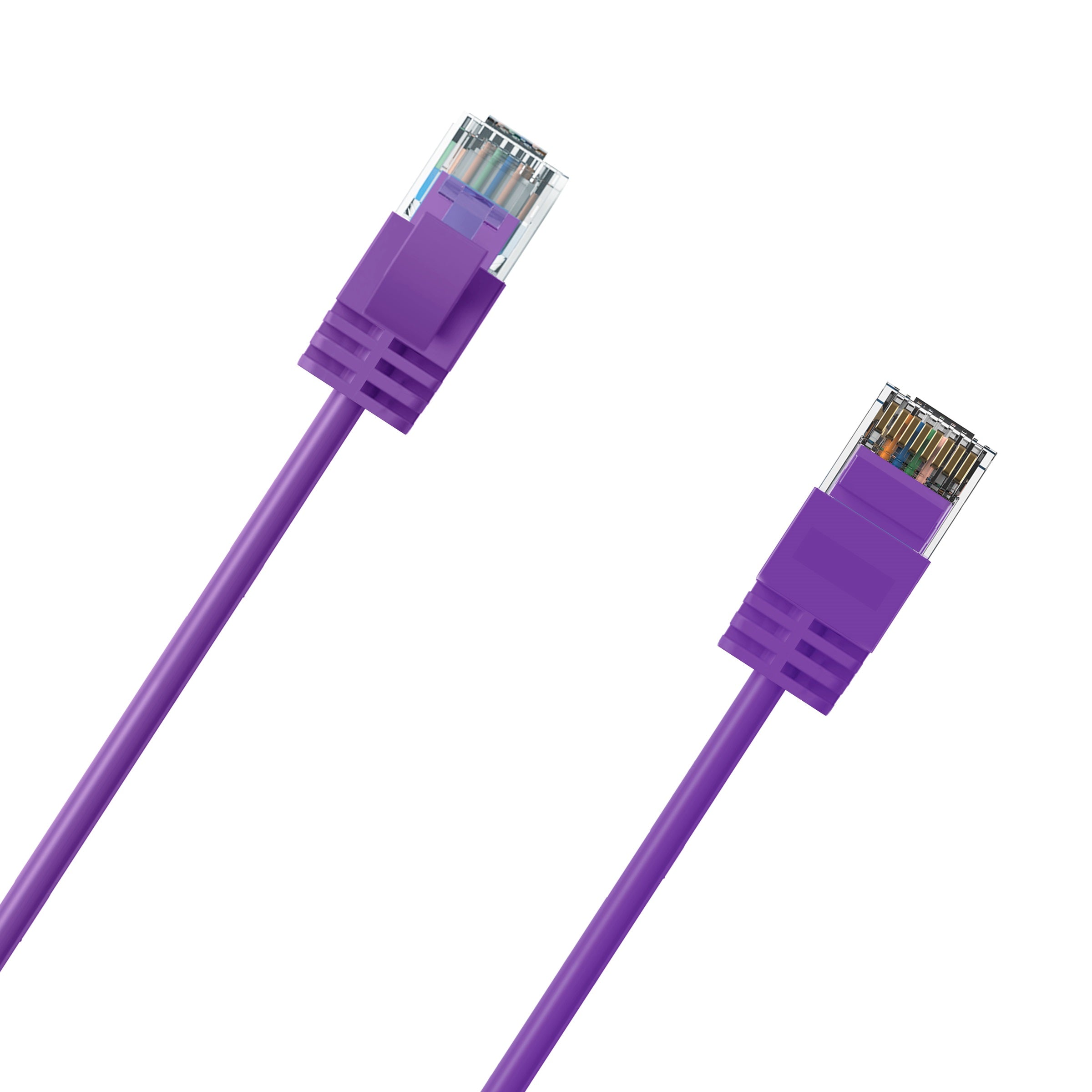 Cruxtec CAT6A UTP 10GbE Ultra-Thin Ethernet Cable (Purple 2m) image