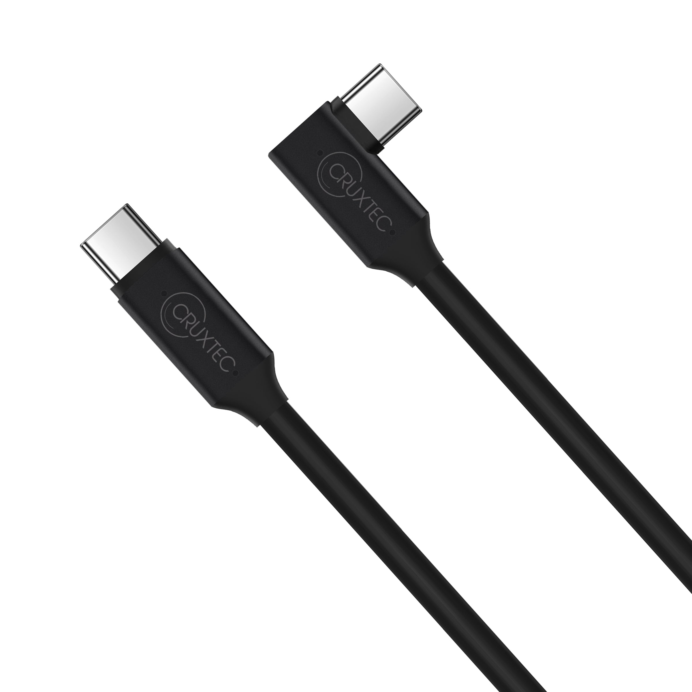 Cruxtec Optical Fiber Right-Angle USB-C to USB-C VR Link Cable (Black 5m) image