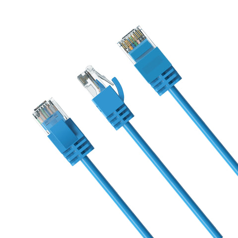 Cruxtec CAT6A UTP 10GbE Ultra-Thin Ethernet Cable (Blue 30cm) image